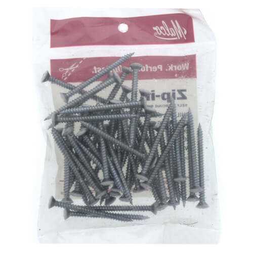 Malco PO8X2ZWG Zip-In Register Screws 50 Pack - Image 2