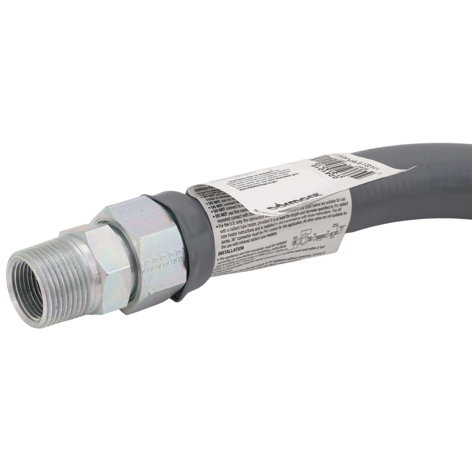 Dormont Gas Connector,Hose 1 dia.,Gray 51-5152-18 - Image 5