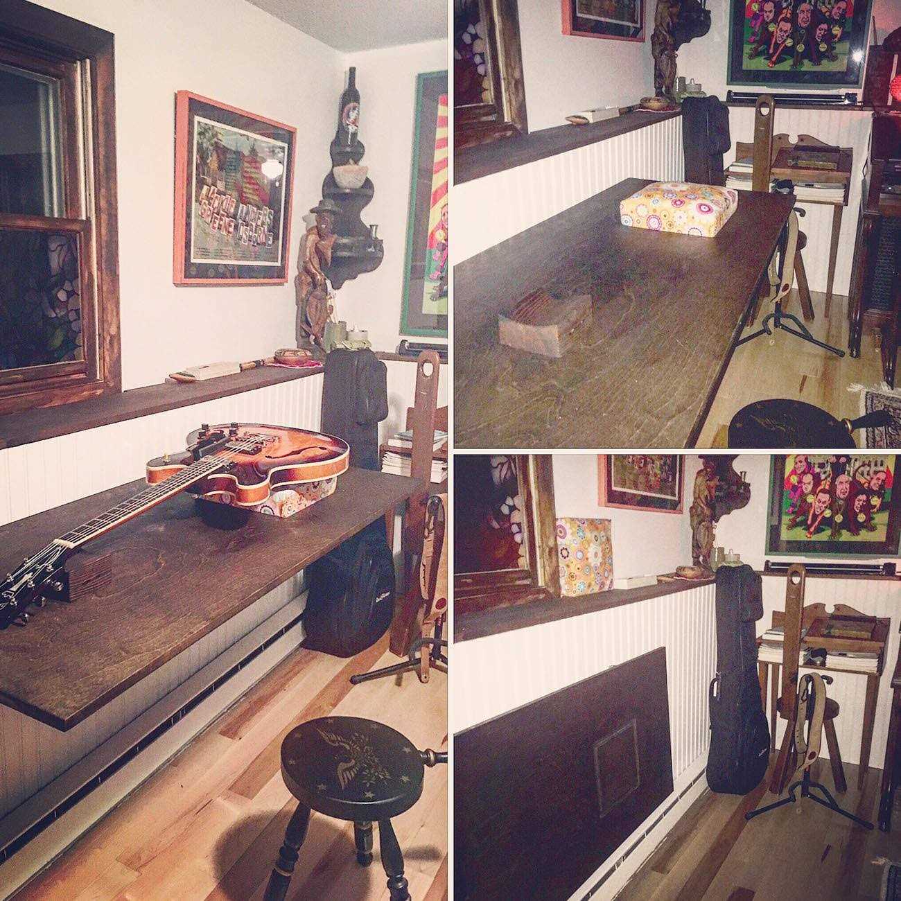 CLT White Folding Shelf Brackets Max. Load 440 lb Heavy Duty DIY Wall Mounted Shelf Bracket Space Saving for Table Work Bench - Image 3