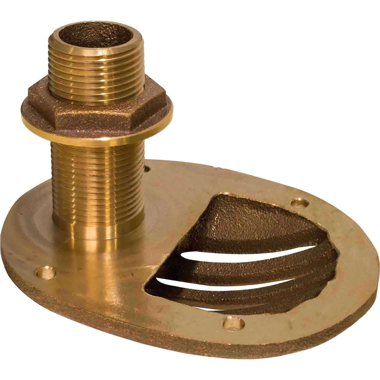 GROCO 3/4 Bronze Combo Scoop Thru-Hull w/Nut - Image 3