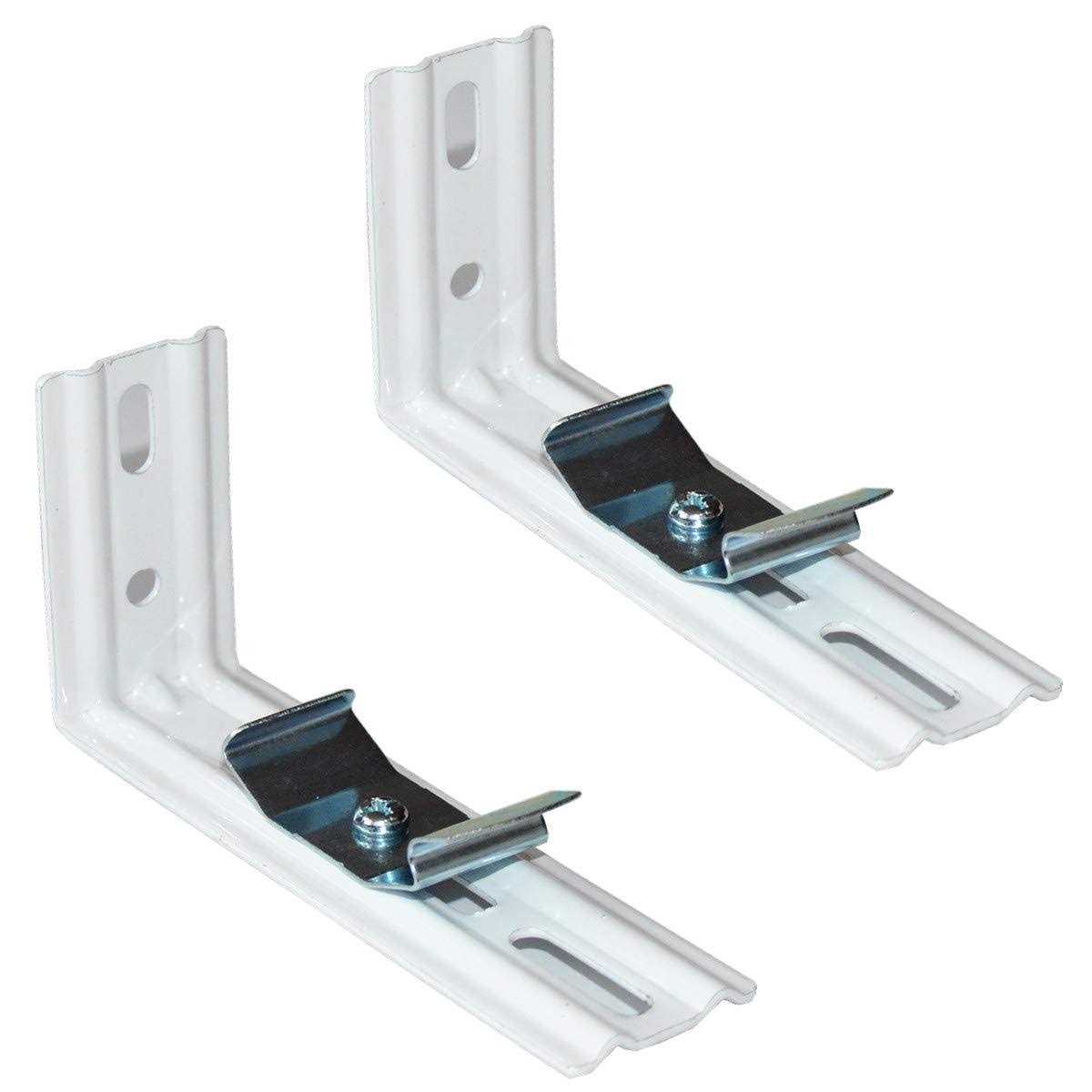 L Bracket 4pcs 4 Length White Color for Vertical Blinds with Headrail Width 1-1/2 Outside Mounting Bracket Clips