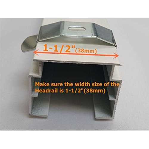 L Bracket 4pcs 4 Length White Color for Vertical Blinds with Headrail Width 1-1/2 Outside Mounting Bracket Clips - Image 5