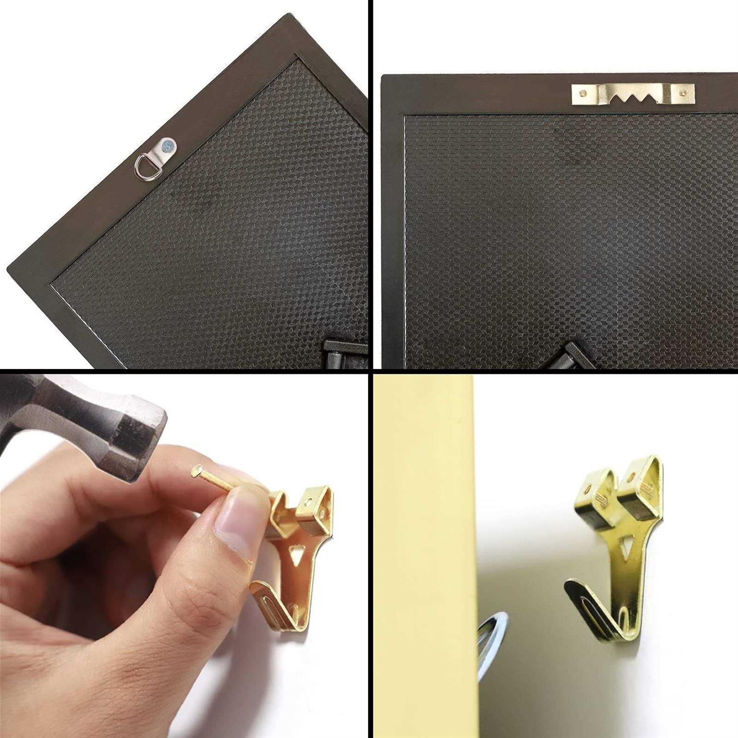 Hongway 276pcs Picture Hanging Kit, Picture Hangers, Heavy Duty Frame Hooks Assortmentwith Nails, Hanging Wire, Screw Eyes, D Ring and Sawtooth - Image 2