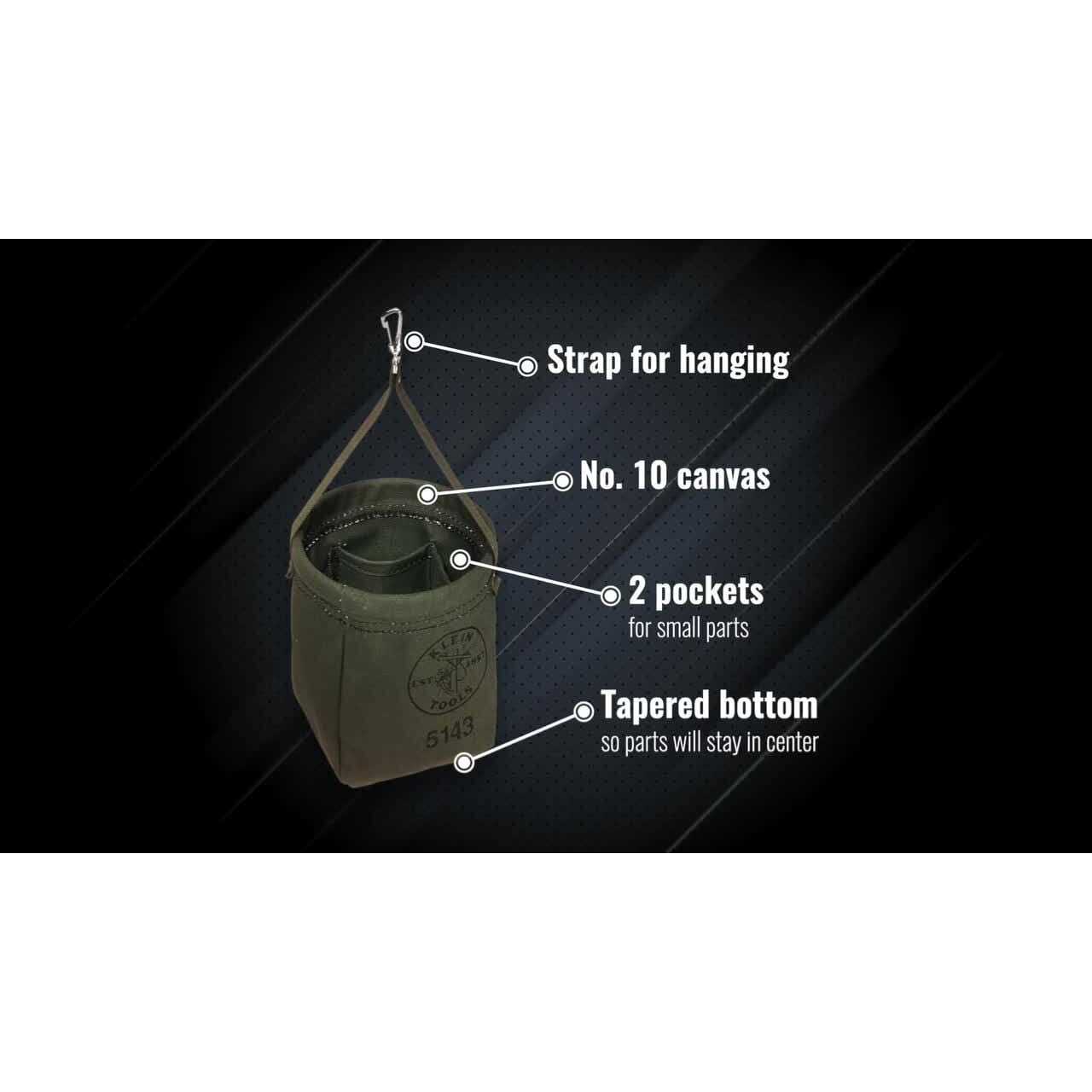 Canvas Tapered-Bottom Bag Klein Tools 5143 - Image 3