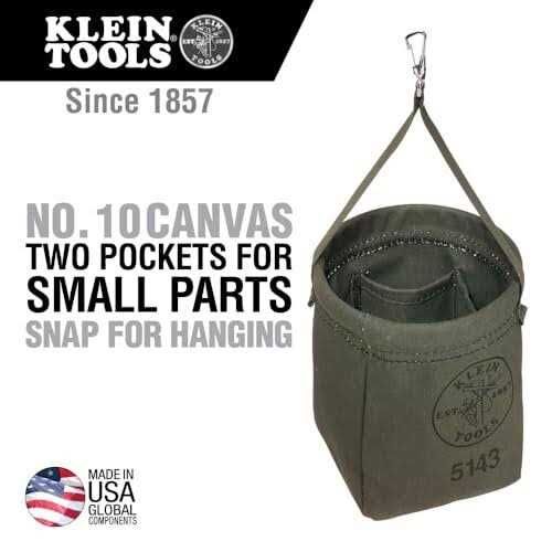 Canvas Tapered-Bottom Bag Klein Tools 5143 - Image 5