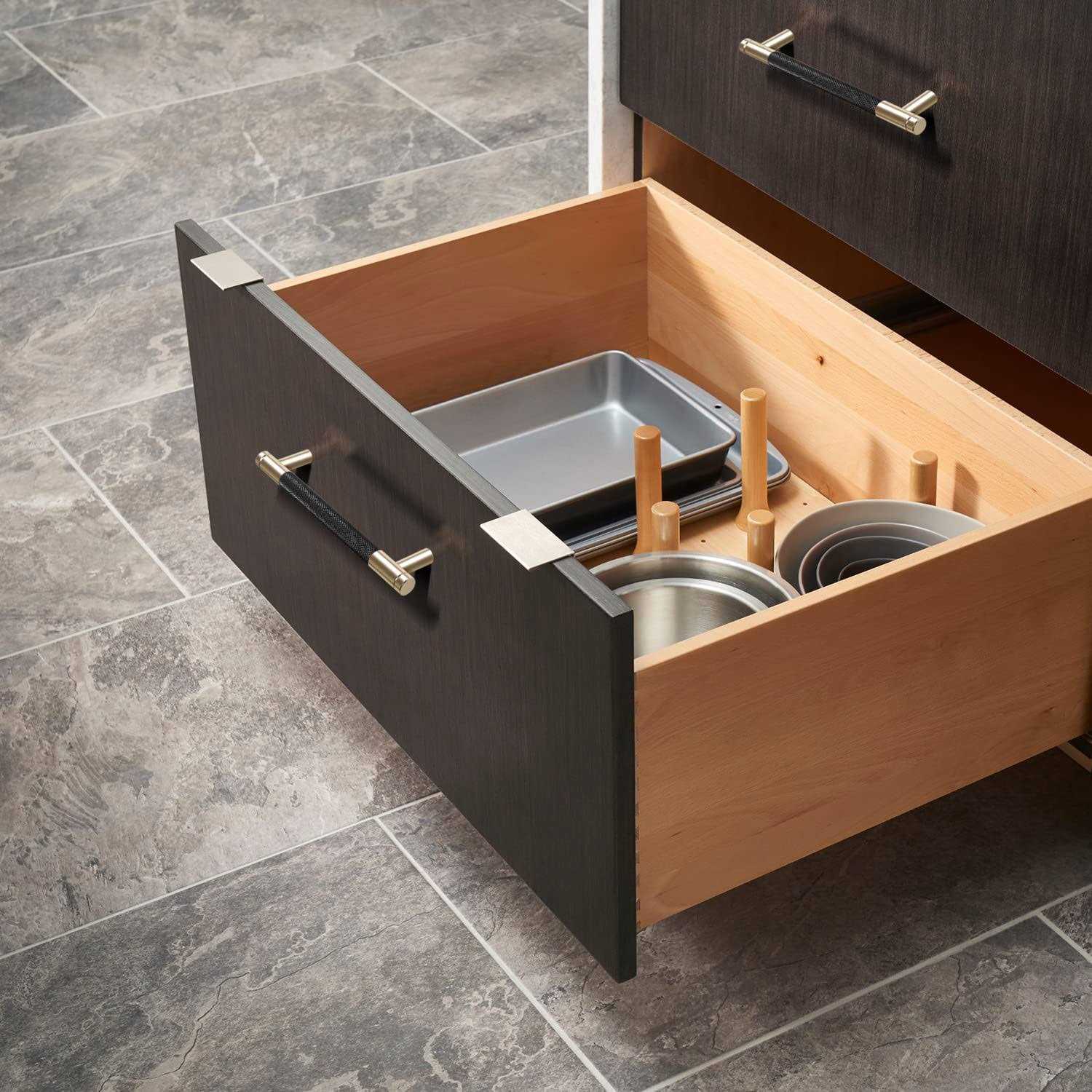 Guoharda 12 Pack Knurled Cabinet Handles Cabinet Pulls Aluminum Handles Pulls - Image 5