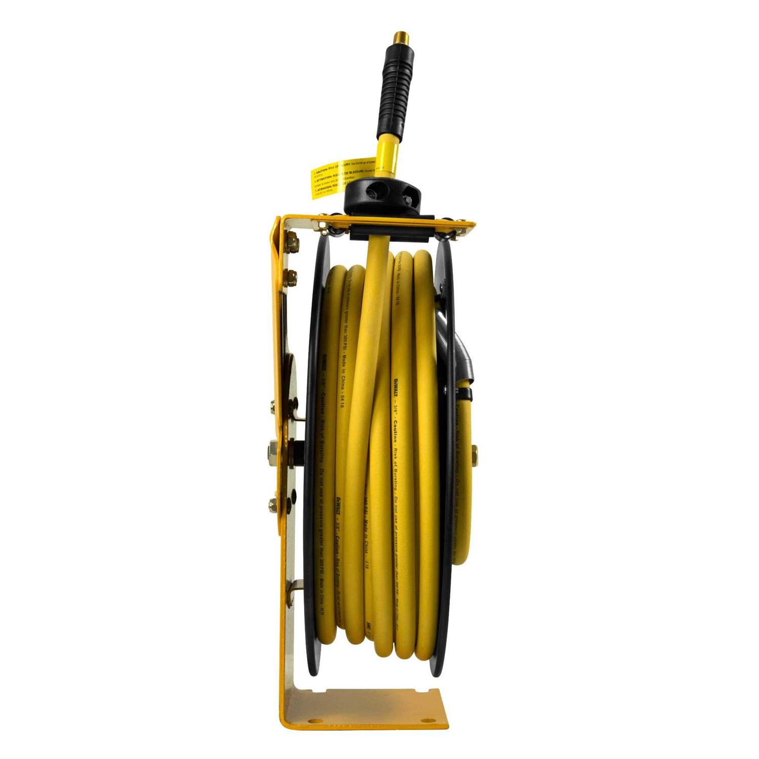 DEWALT 3/8 in. x 50 ft. Single Arm Auto Retracting Air Hose Reel - Image 3