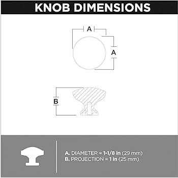 Franklin Brass Fulton 1-1/5 Antimicrobial Round Cabinet Knob - Image 5