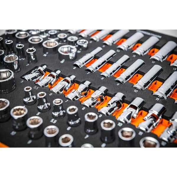 GEARWRENCH 89 Piece 1/4” Drive Master Metric Socket Set in Foam Storage Tray GWMSSKT14MM - Image 3
