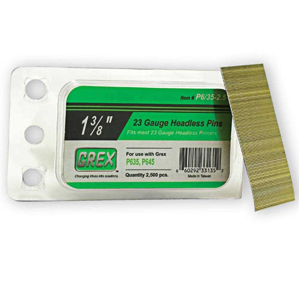 Grex P6/25L 23 Gauge 1-Inch Headless Pins - Image 5