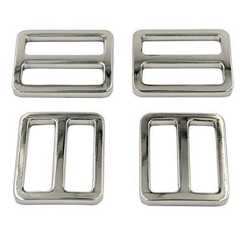 DGOL 10pcs 1 inch Zinc Alloy Slider Tri-Glide Buttons Webbing Strap Tri Glide Adjustable Buckle Fasteners - Image 3