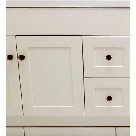 Cosmas 5268ORB-A Oil Rubbed Bronze & Amber Glass Cabinet Hardware Knob - Image 4