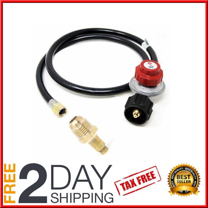 Gasone 2109+50105 4 ft Regulator-with 1/8 Mnpt Propane Brass Orifice - Image 4