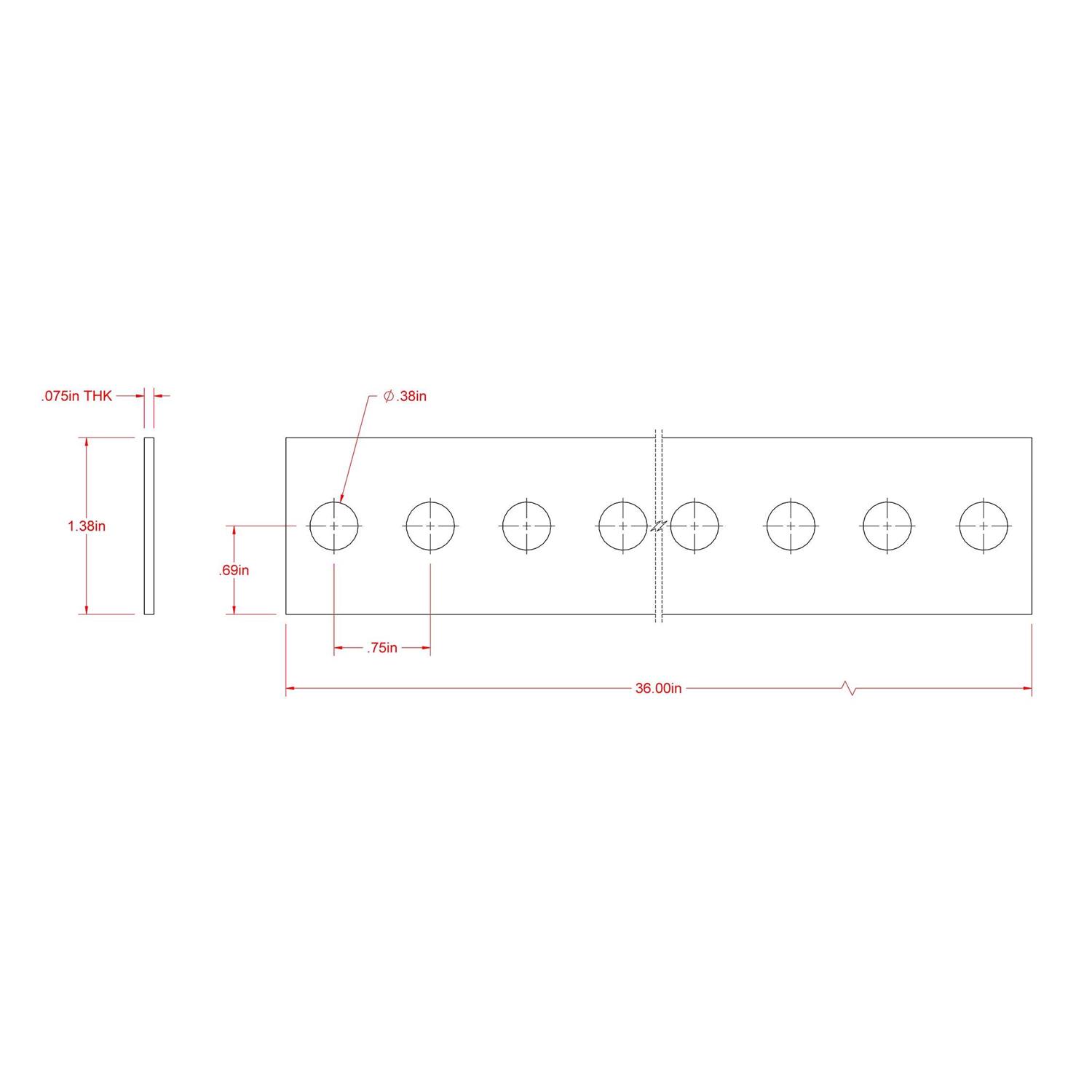 Hillman 1-3/8X36 Steel Flat Bar - Image 3
