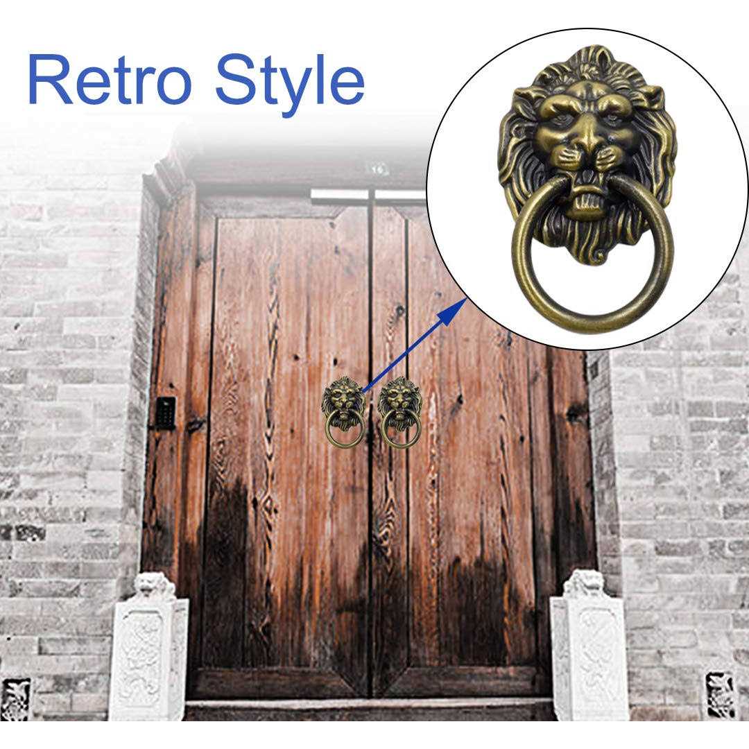 Luomorgo 12 Pack Cabinet Knobs Pulls Lion Head Ring Pulls Handle for Drawer Dresser Wardrobe Kitchen Cupboard - Image 5