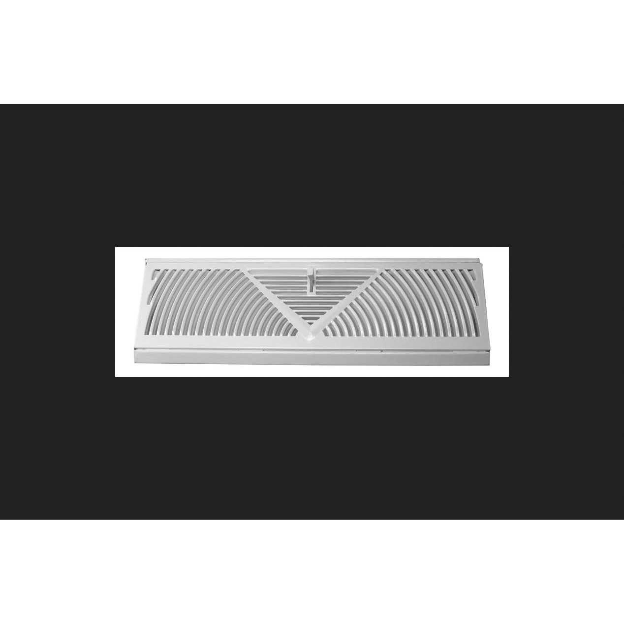 Tru Aire 4-1/2 in. H X 18 in. W 3-Way Powder Coat White Steel Baseboard Diffuser - Image 3