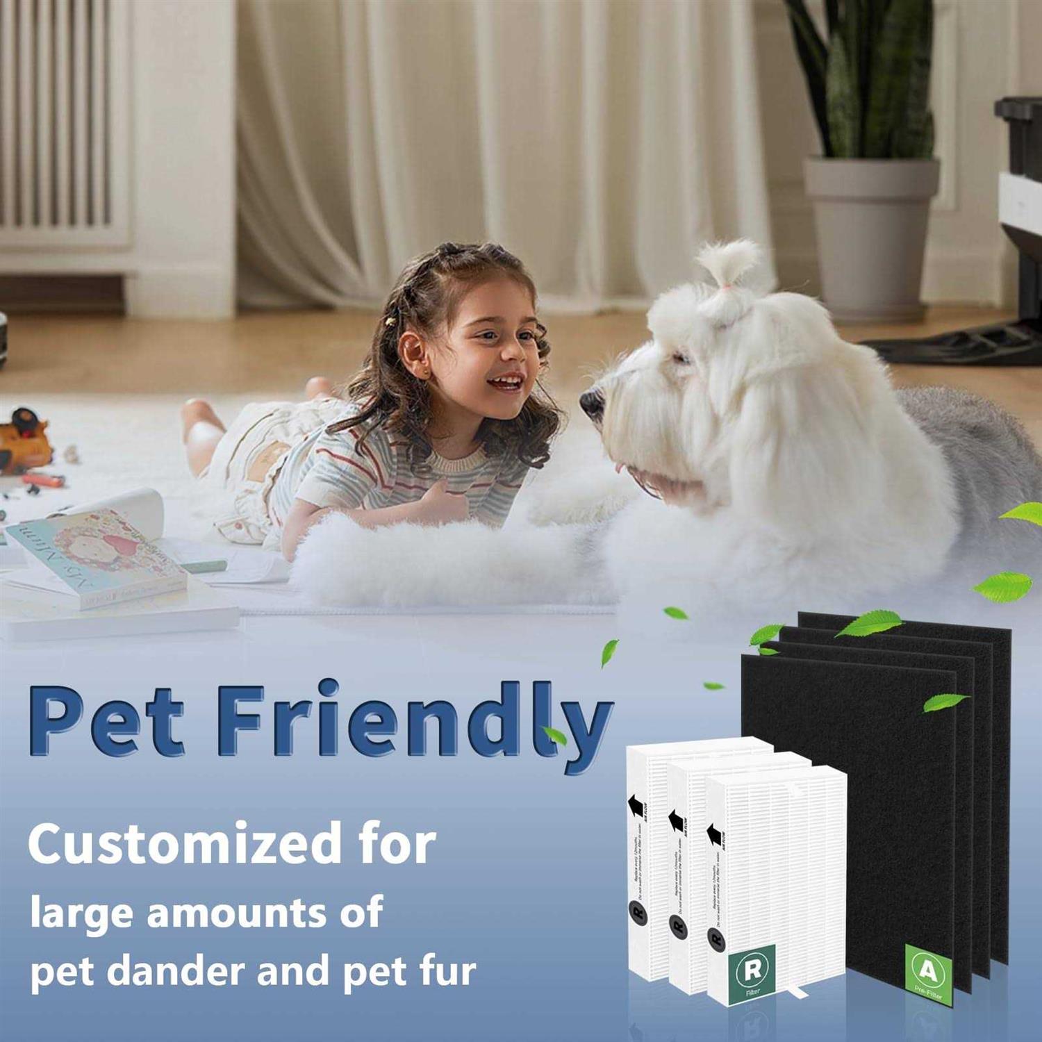 Funmit HPA300 HEPA Filter Replacement for Honeywell HPA300 Series Air Purifiers HPA300 - Image 5