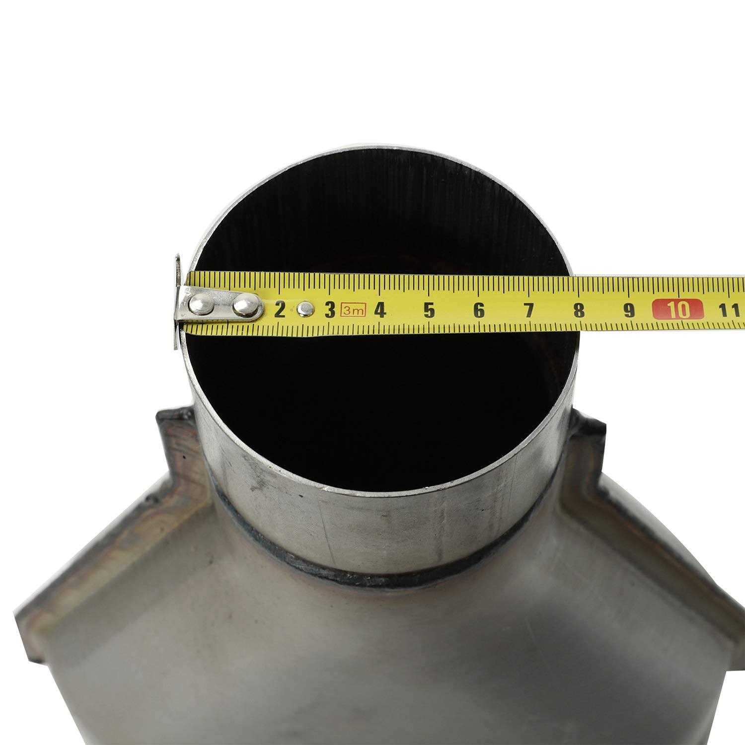 LucaSng T409 Stainless Steel Y Pipe 2.5 Single Dual Exhaust Adapter Connector,Overall Length - Image 5