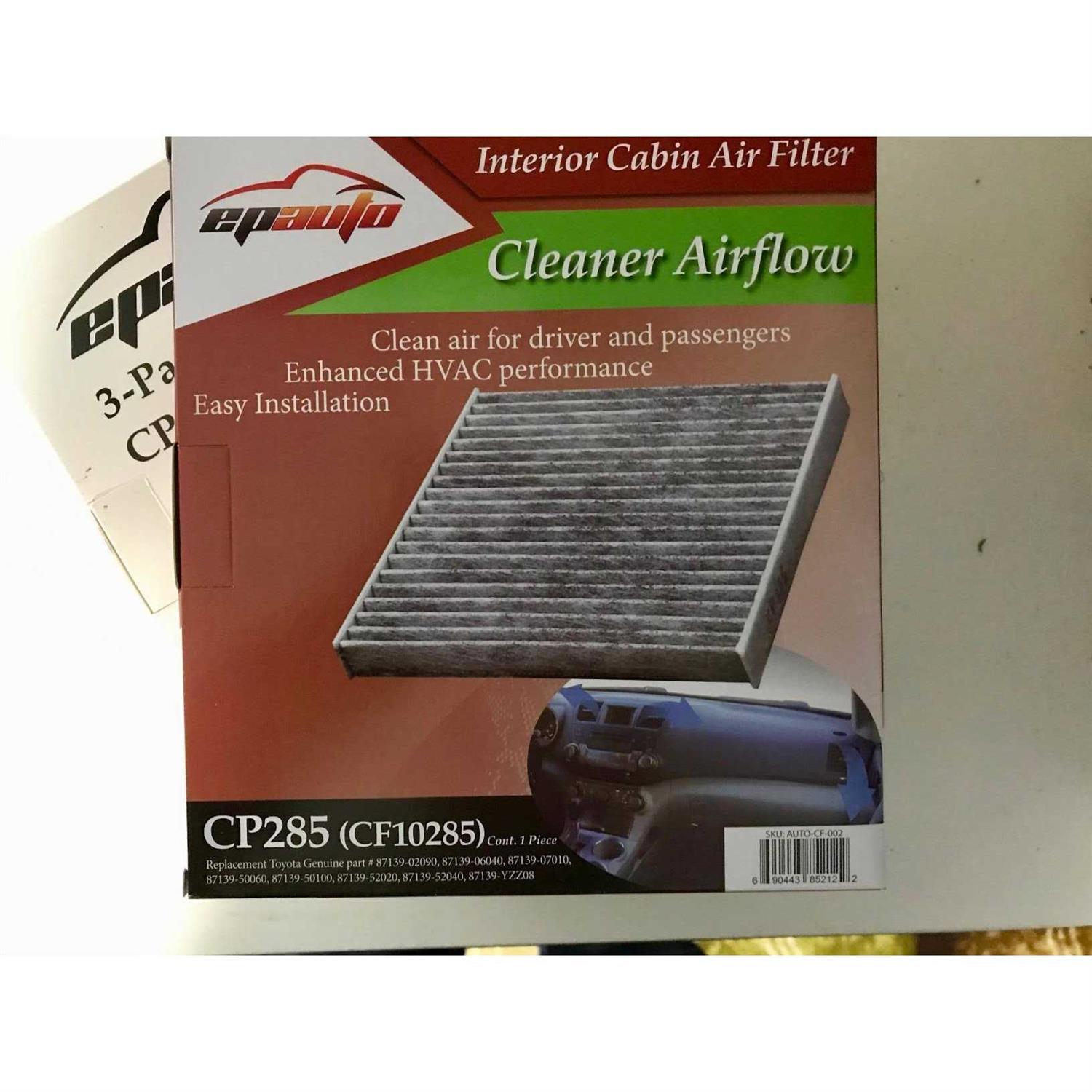 EPAuto Cp285 Premium Cabin Air Filter includes Activated Carbon - Image 5