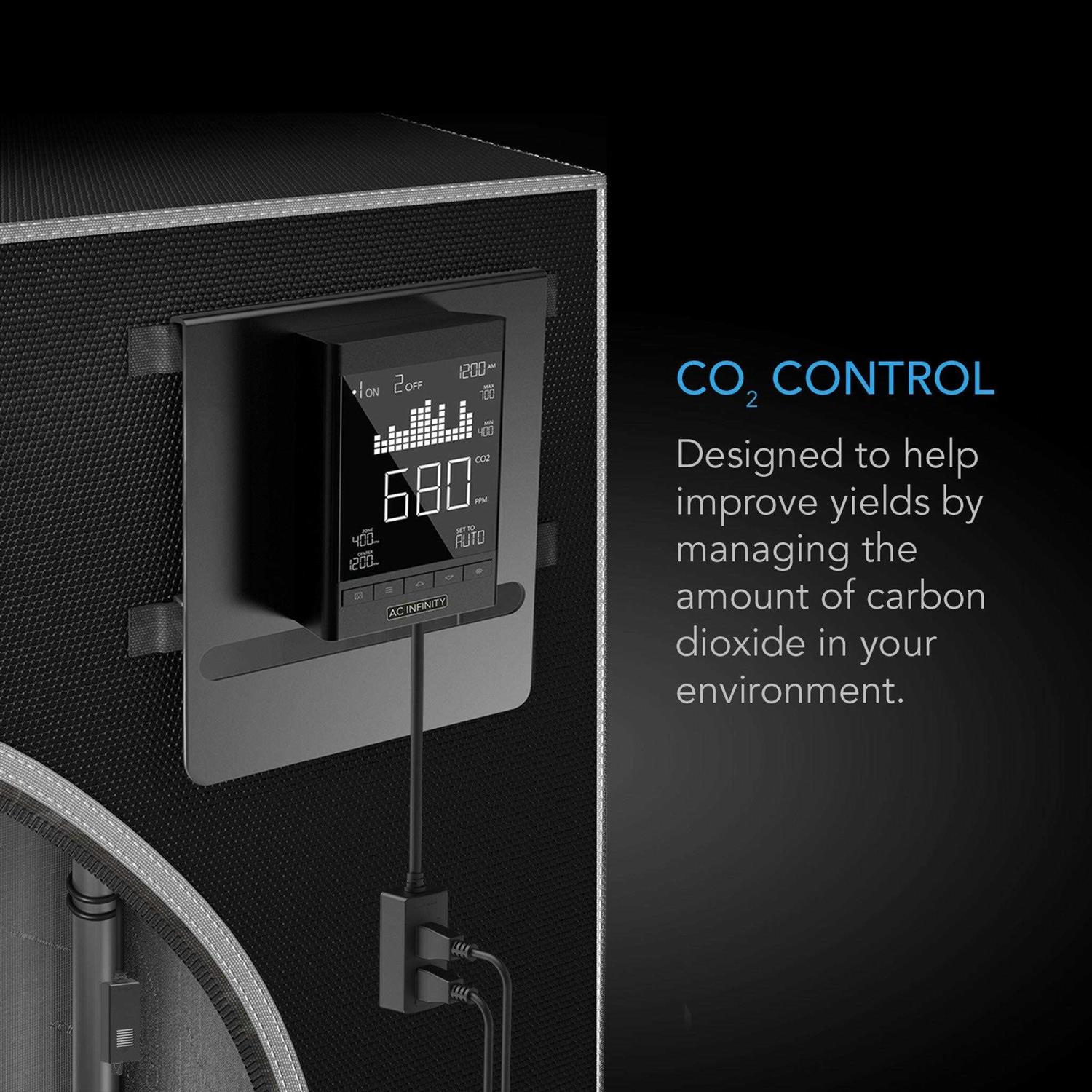 AC Infinity CO2 Controller, Smart Outlet Carbon Dioxide Monitor for CO2 Regulators and Inline Fans - Image 4