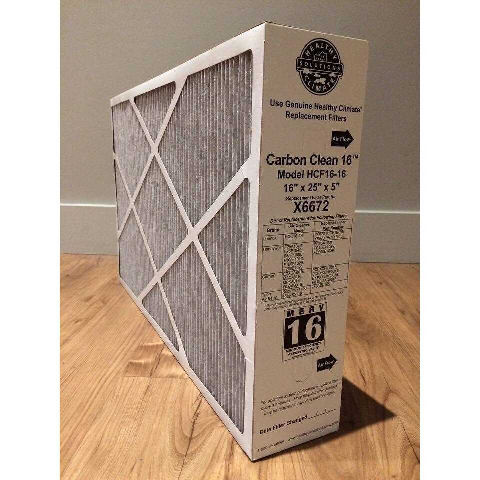 Lennox X6672 Healthy Climate 16x25x5 Merv 16 Filter - Image 3