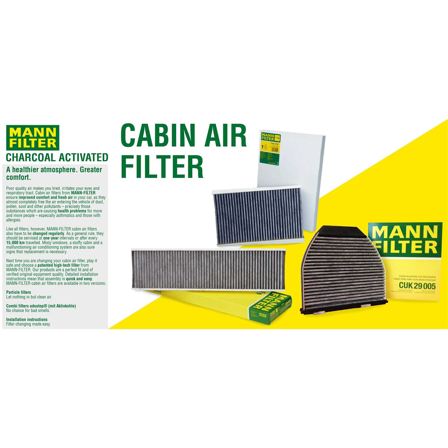 Mann Cabin Air Filter CUK 2939 - Image 3