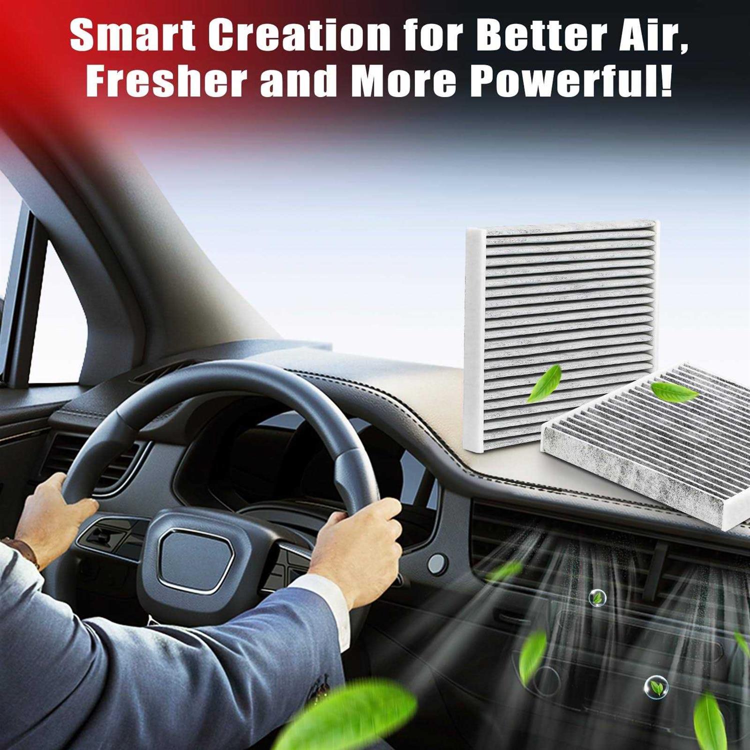 CF11182 Cabin Air Filter with Activated Carbon for Car Passenger Compartment Replacement for HONDA CIVIC CLARITY CR-VCR-Z FIT HR-V INSIGHT ODYSSEY - Image 4