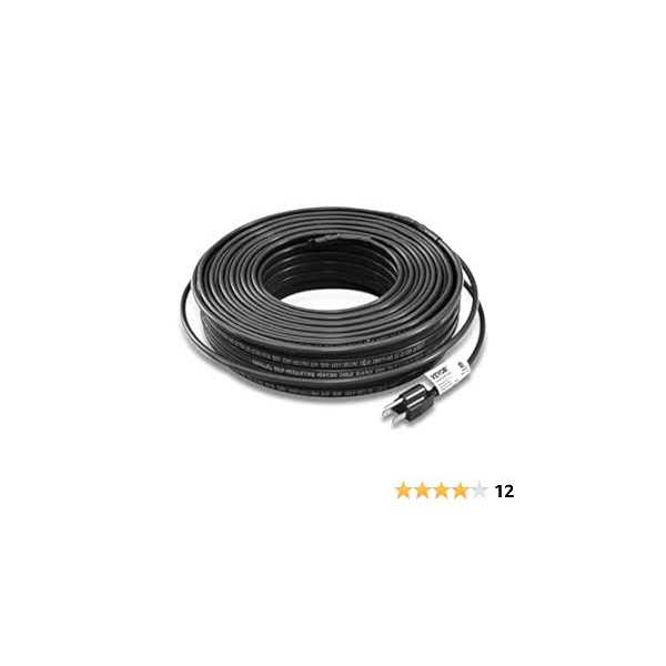 VEVOR Self-Regulating Pipe Heating Cable 5W/ft Heat Tape for Pipes, Roof Snow Melting De-icing, Gutter and Pipe Freeze Protection - Image 5