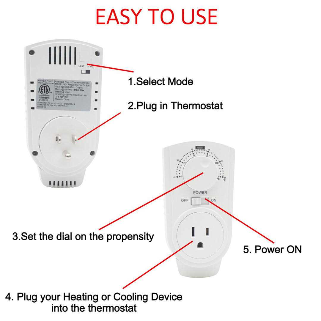 Amaze-Heater Plug-in Thermostat - Image 4