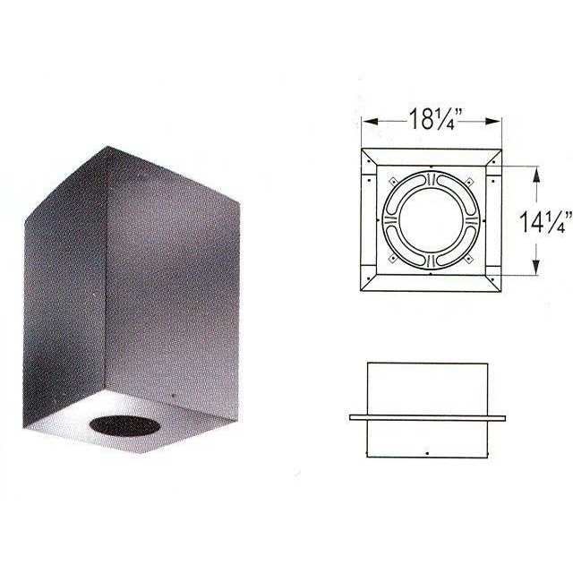 DuraVent 6DP-CS11 DuraPlus 6-Inch Square Ceiling Support Box - Image 5