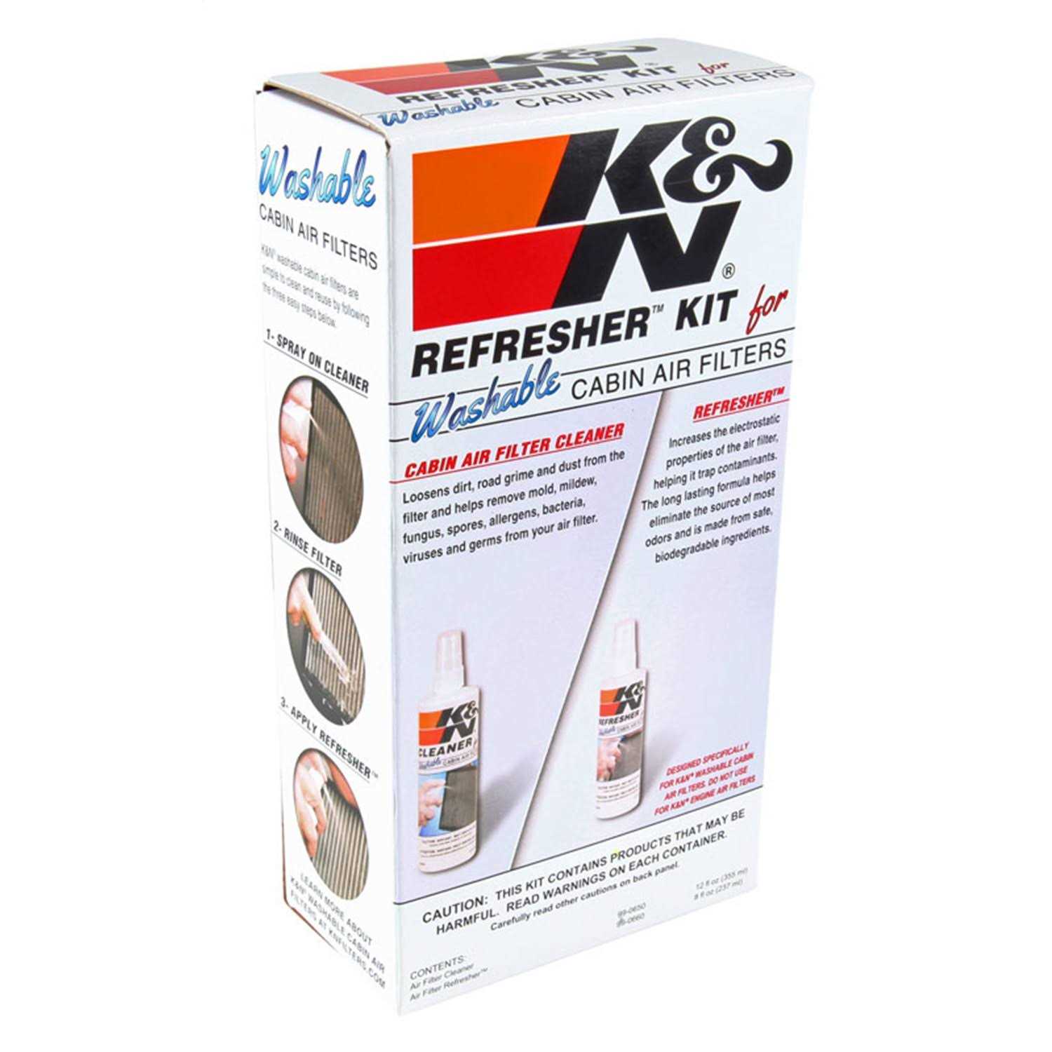 K&N Cabin Filter Cleaning Kit 99-6000 - Image 3