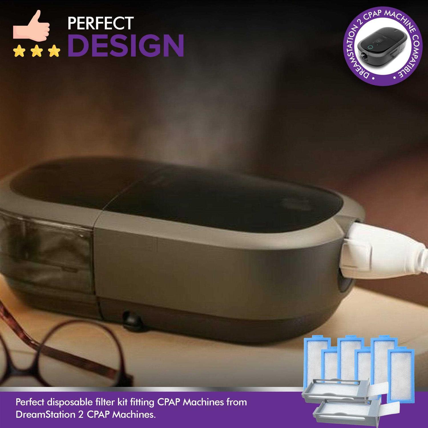 DreamStation 2 Filter Kit, Replacement Filters, 2 Reusable Pollen Filters, and 6 Disposable Ultra-Fine Filters Kit for Dream Station 2 CPAP Machine - Image 5