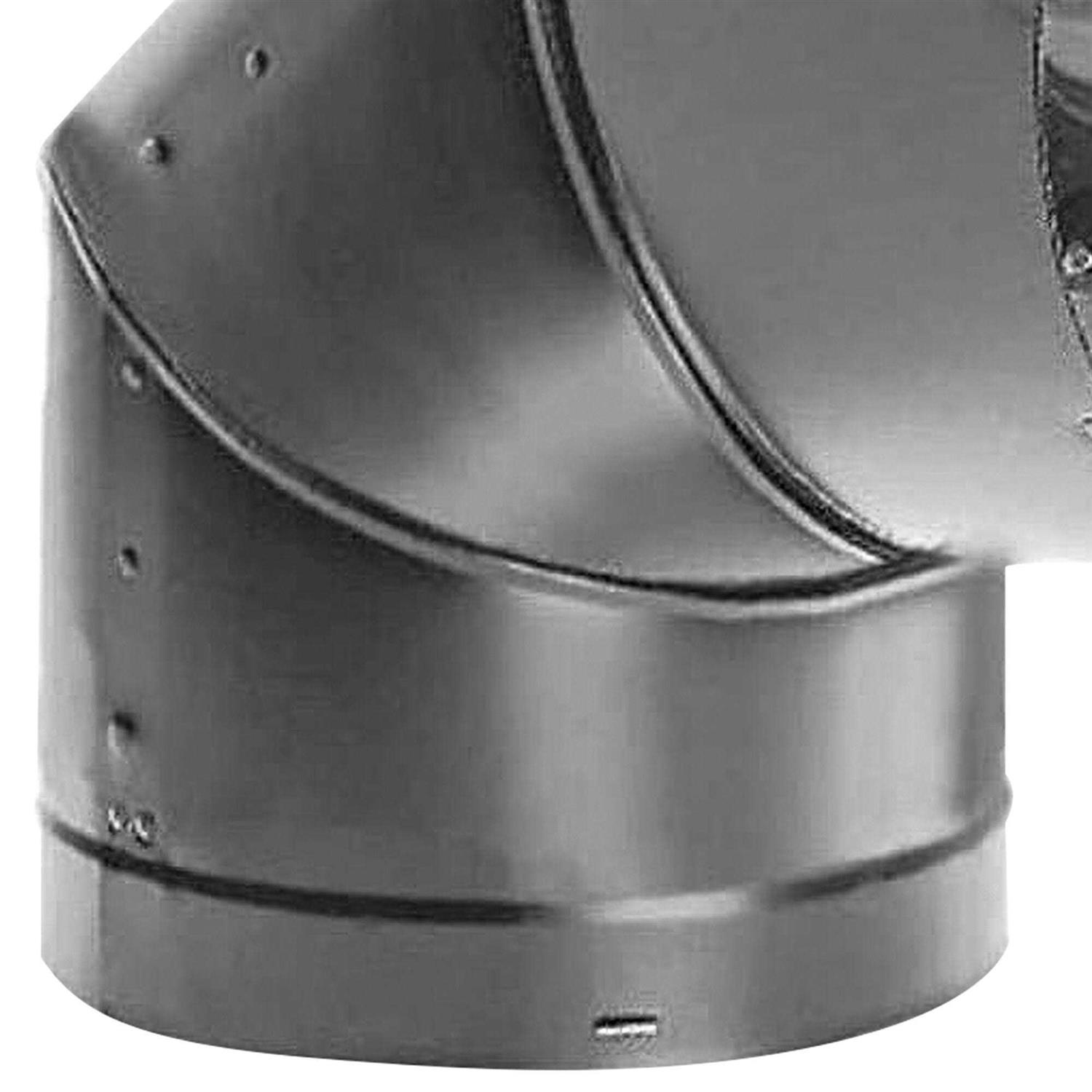 DuraVent 90-Degree DVL Double-Wall Black Elbow 6DVL-E90 - Image 4
