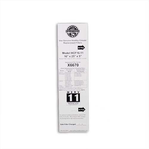 Lennox X6670 (5-Pack) - Healthy Climate HCF16-11 MERV 11 Replacement Filter 16 x 25 x 5 - Image 3