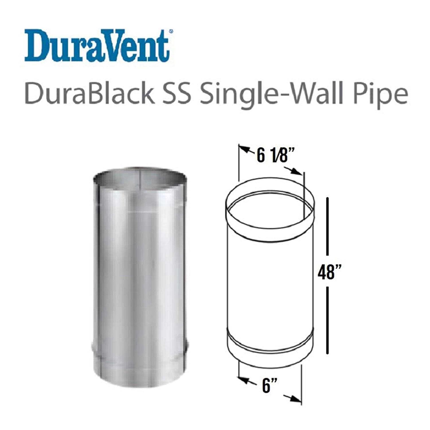 DuraVent DuraBlack Stainless Steel Single-Wall Pipe - Image 3