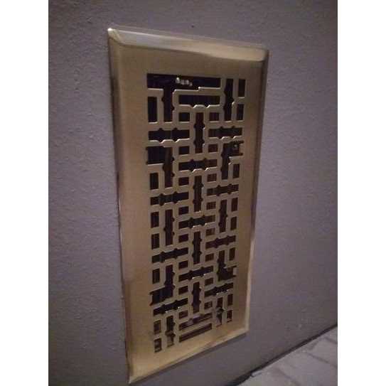 T.A. Industries 4 in. x 10 in. Modern Contempo Floor Diffuser in Matte Black - Image 4