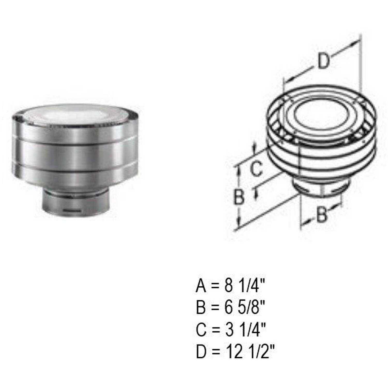DuraVent DirectVent Pro Low-Profile Termination Cap 46DVA-VC - Image 5