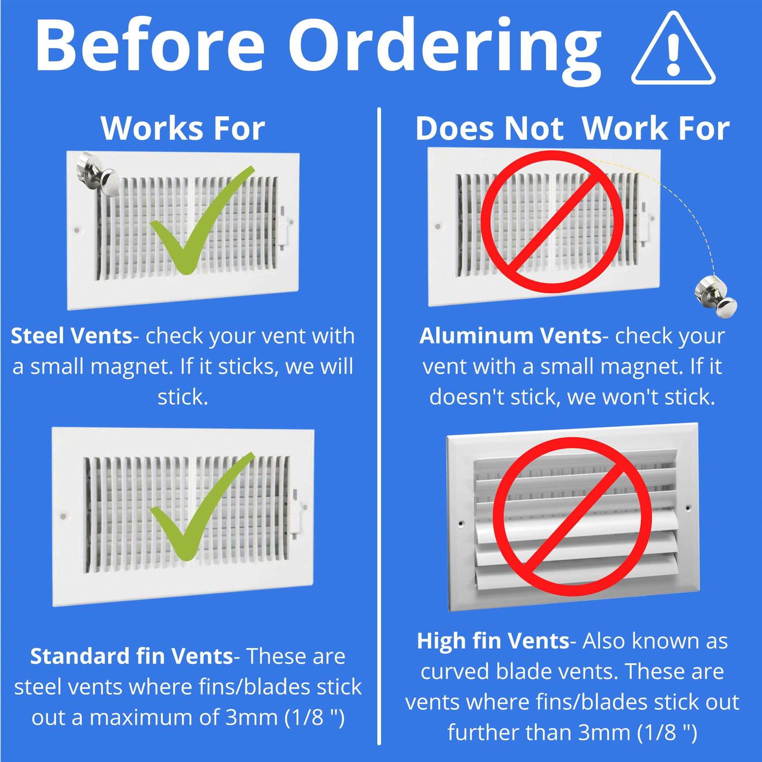 SEAL360 Magnetic Vent Covers, Pockets for Complete Seal Floor, Wall, or Ceiling Vents and Air Registers - Image 5