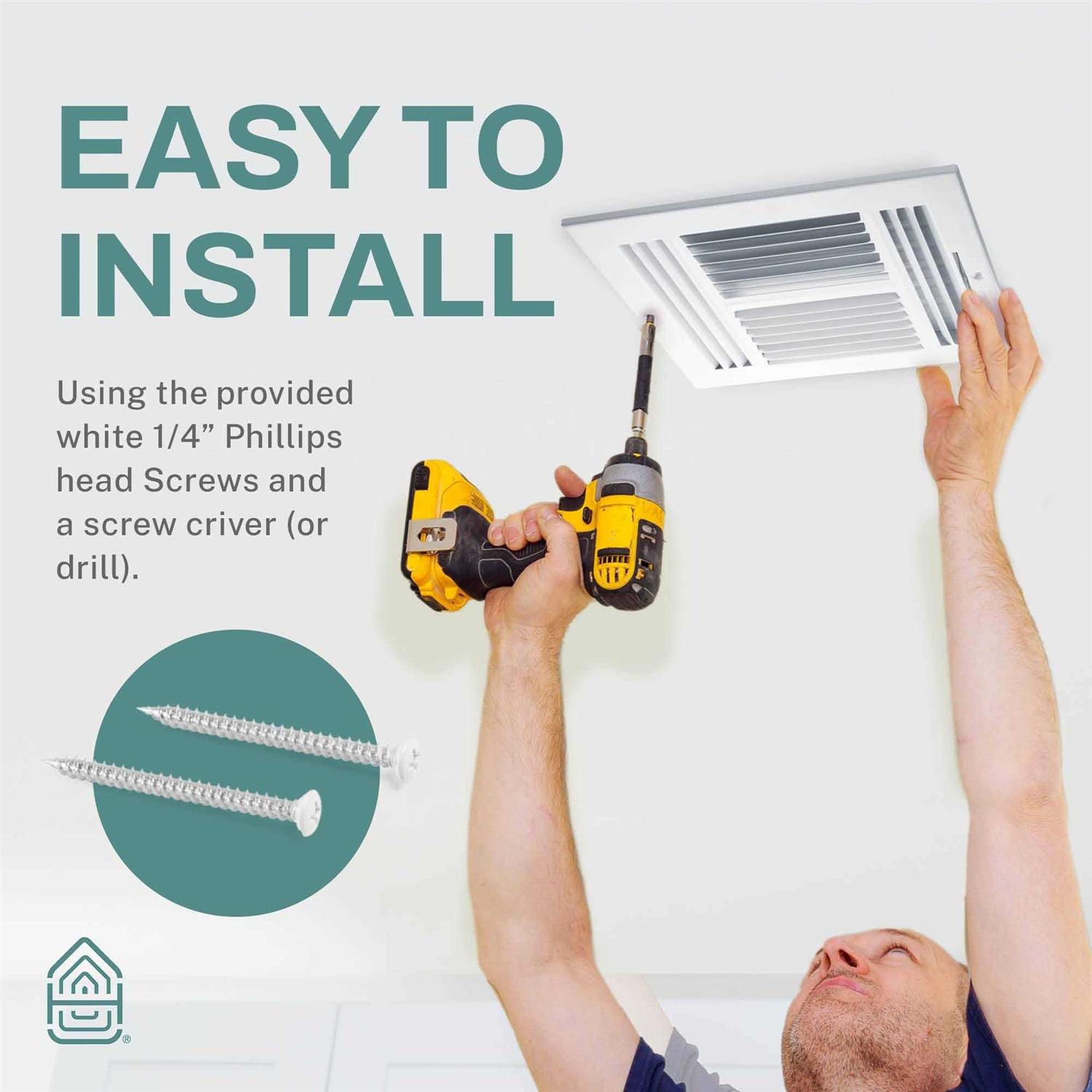 Home Intuition Ceiling Register Air Vent Covers for Home Ceiling or Wall - Image 4