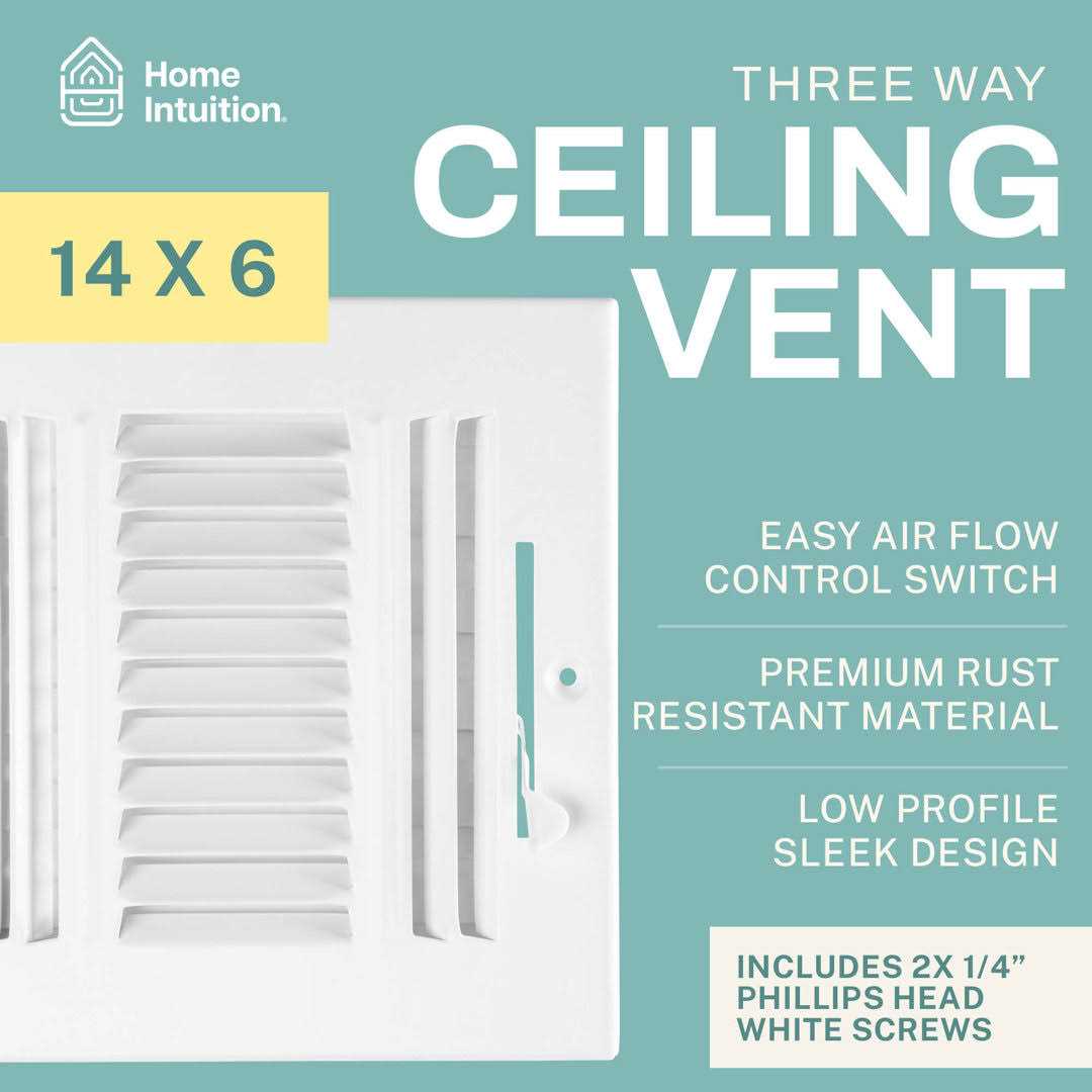 Home Intuition Ceiling Register Air Vent Covers for Home Ceiling or Wall - Image 5