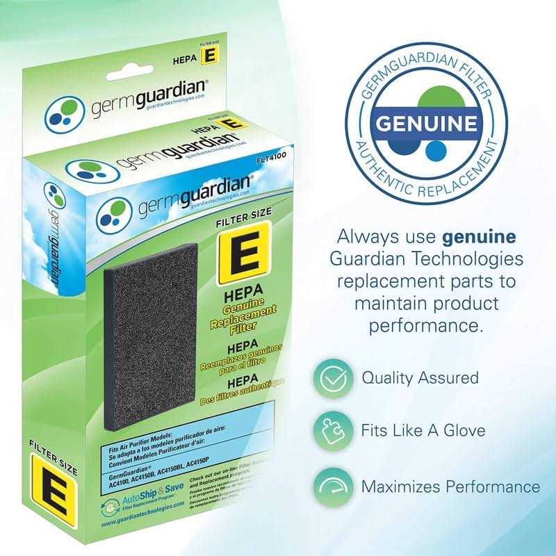 GermGuardian HEPA Genuine Replacement Filter E for AC4100 Air Purifier FLT4100 - Image 3