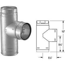 PelletVent Pro Single Tee with Clean-Out Cap - Image 5