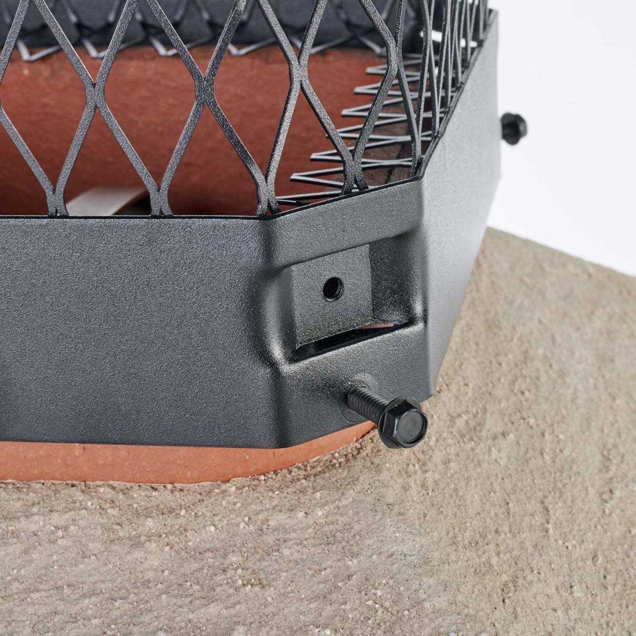 Hy-C CBO918 Single-Flue Black Galvanized-Steel Bolt-On Chimney Cap - Image 3