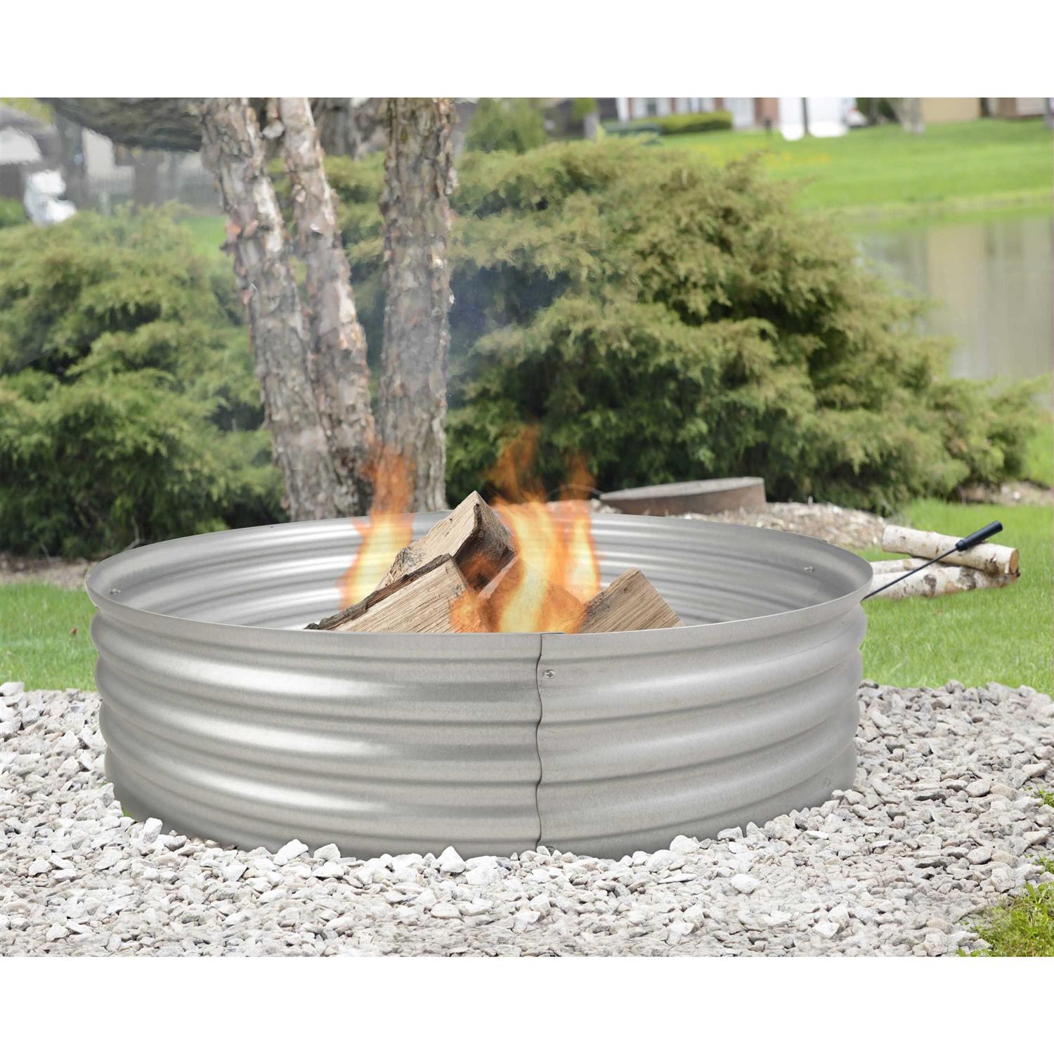 Pleasant Hearth Ofw815fr Infinity Galvanized Fire Ring - Image 4