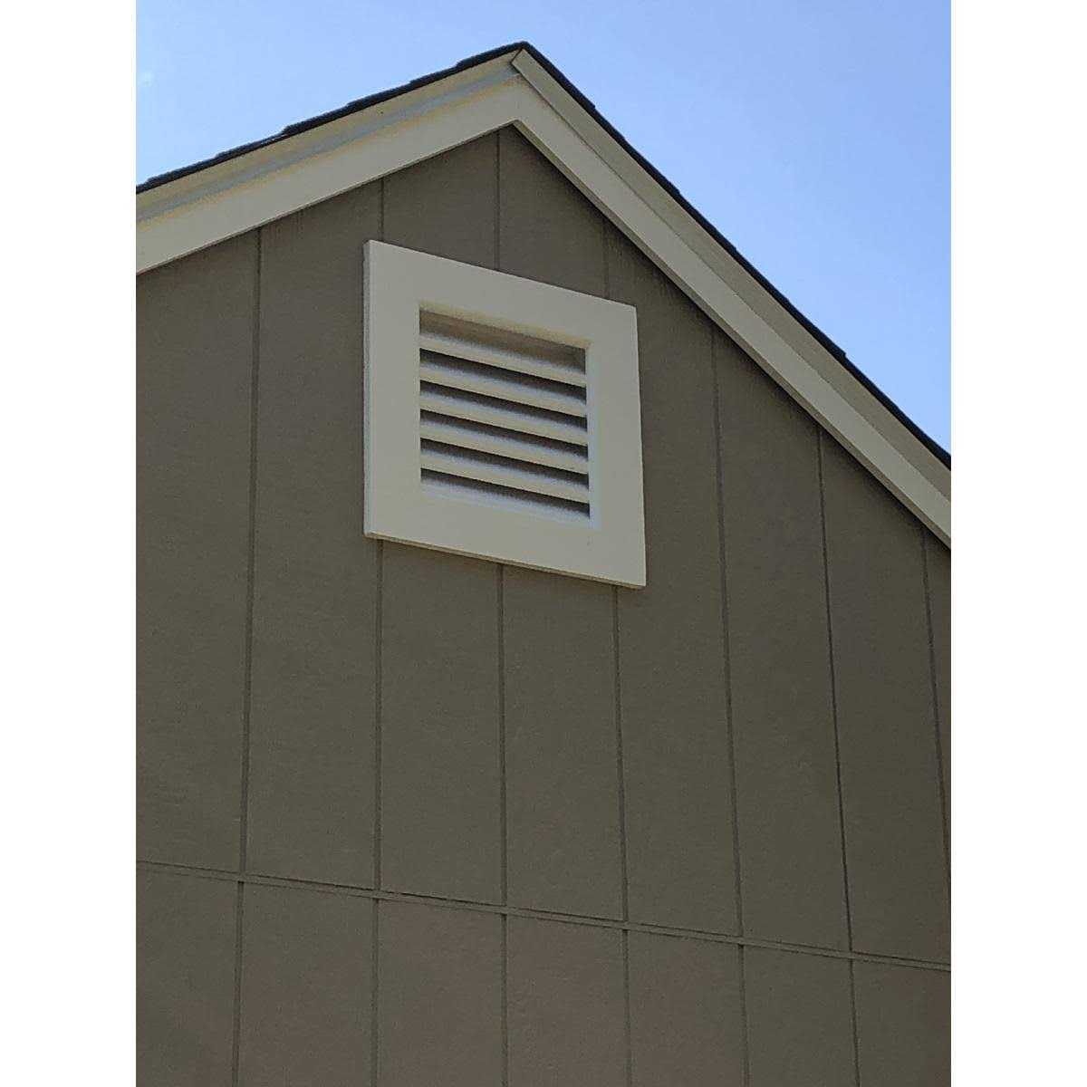 Ekena Millwork 12 in. x Vertical Gable Vent Functional with Flat Trim Frame - Image 3