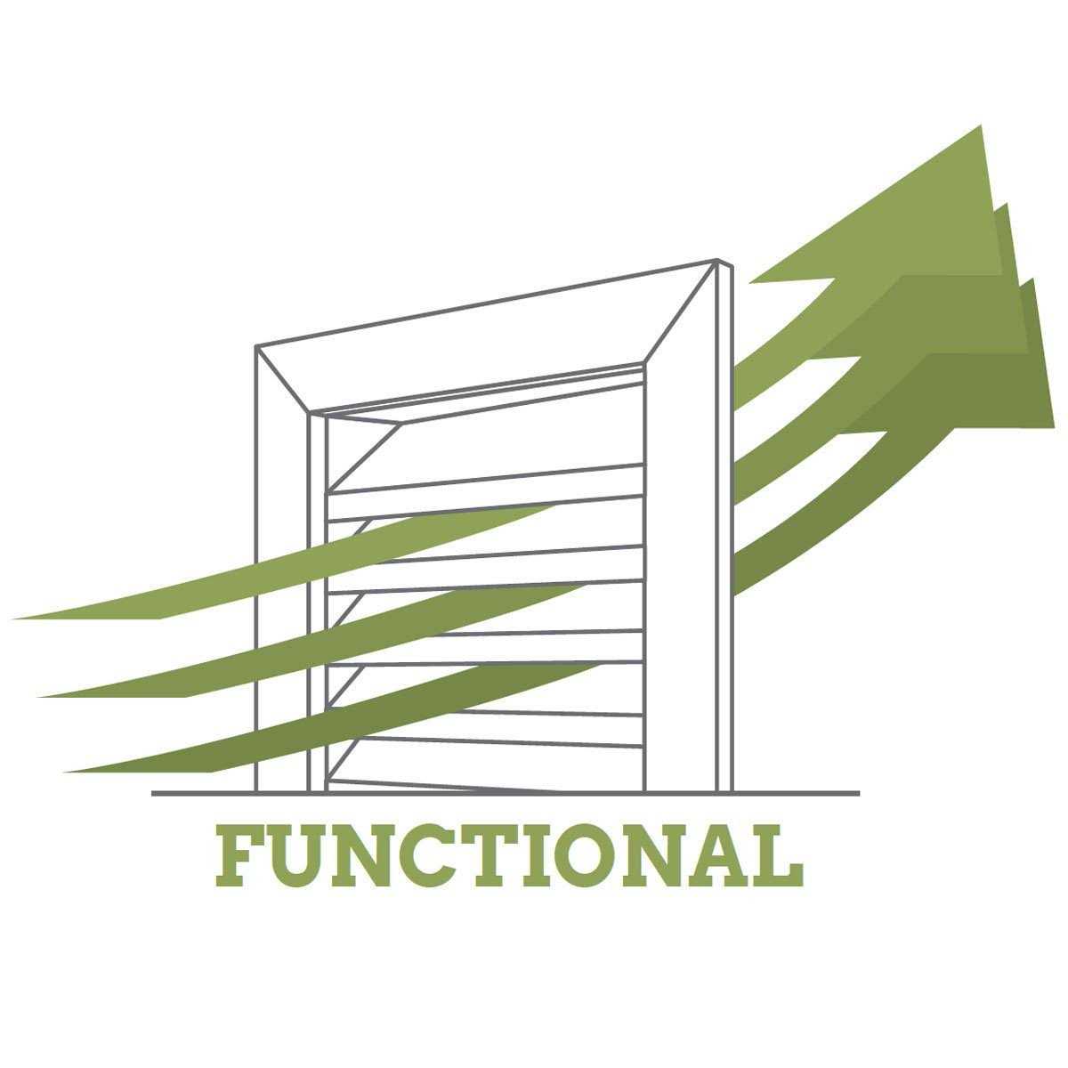 Ekena Millwork Vertical Gable Vent Functional - Image 3