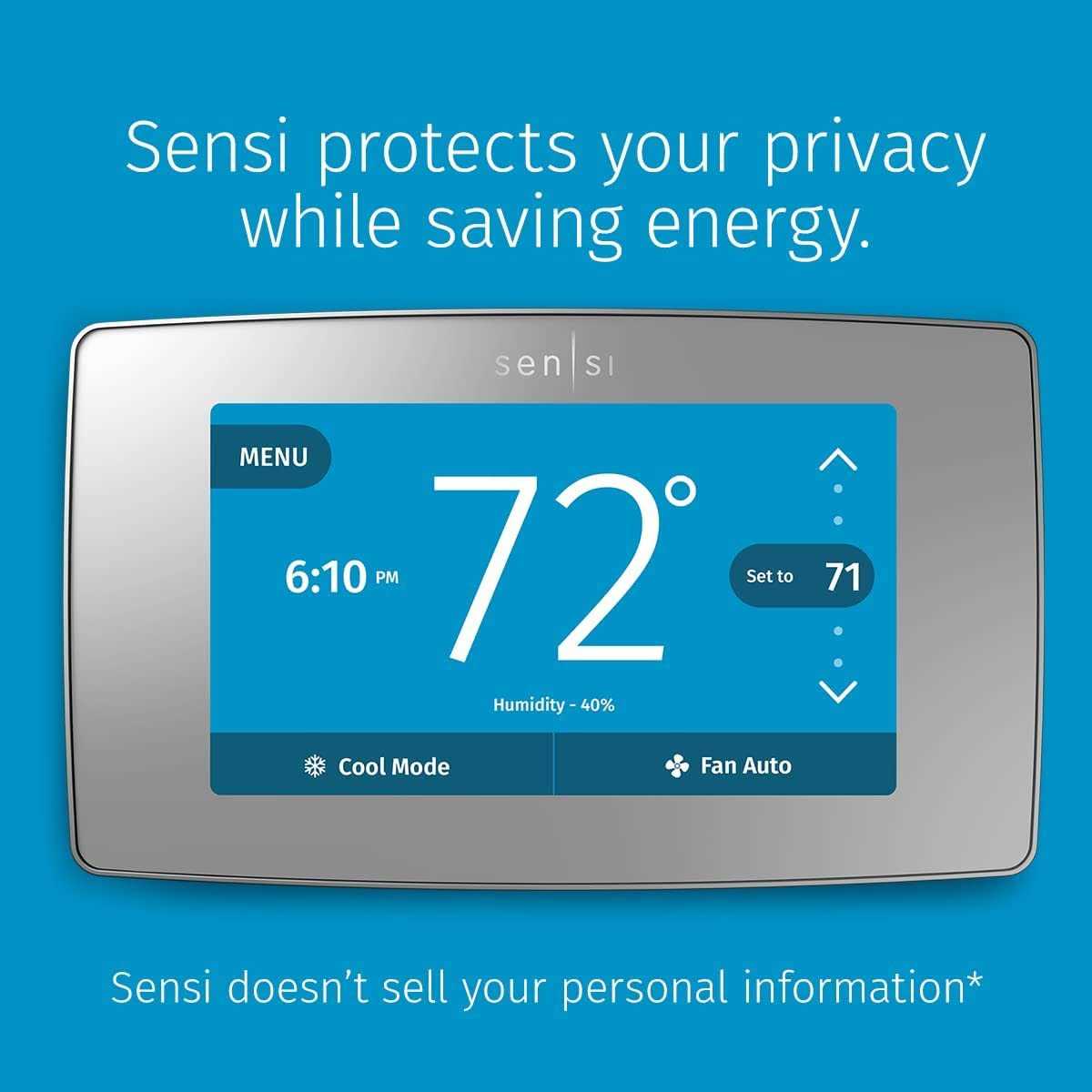 Emerson Sensi Touch Smart Programmable Wi-Fi Thermostat - Image 3