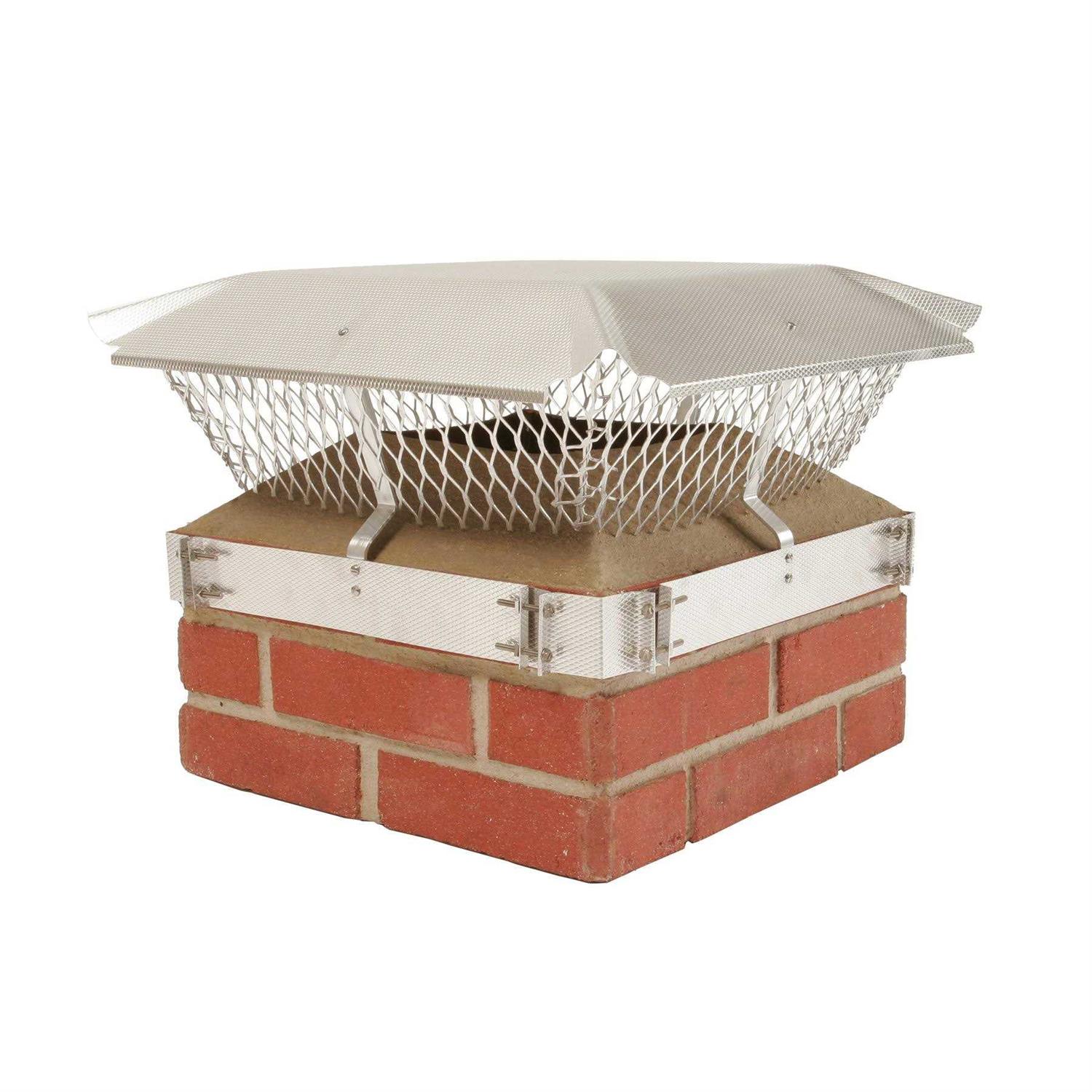 HY-C Duro Shield Single Flue Aluminum Band-Around Brick Chimney Cap - Image 3