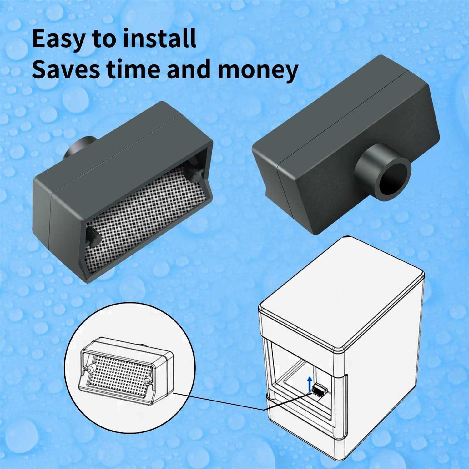 Newly Upgraded Vsttar Filter Piece ASM Gray Replacement Part Compatible with GE Profile Opal 1.0 OPAL01GENSS,OPAL01GENKT,2.0 XPIO23SCSS - Image 3