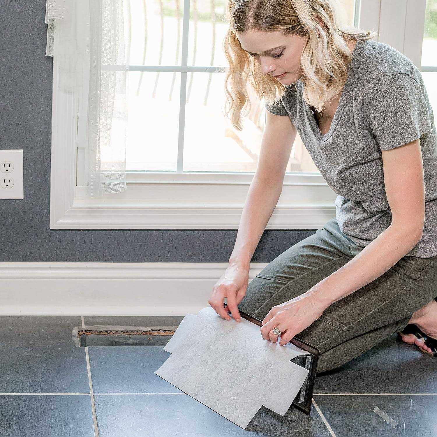 Vent Assist Floor Register Trap and Air Filter 4 x - Image 3